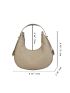 Crocodile Embossed Top Handle Hobo Bag