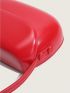 Mini Neon Red Flap Saddle Bag