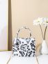 Mini Butterfly Print Satchel Bag