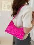 Minimalist Quilted Baguette Bag