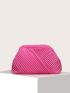 Minimalist Ruched Detail Clutch Bag