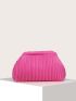 Minimalist Ruched Detail Clutch Bag