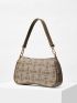 PREMIUM GEOMETRIC PATTERN BAGUETTE BAG