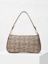 PREMIUM GEOMETRIC PATTERN BAGUETTE BAG