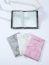 4pcs Metallic Marble & Letter Graphic Passport Cases