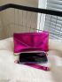 Mini Neon Pink Flap Chain Square Bag