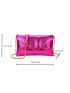 Mini Neon Pink Flap Chain Square Bag