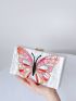 Mini Glitter Butterfly Graphic Box Bag