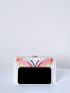 Mini Glitter Butterfly Graphic Box Bag