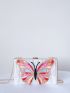 Mini Glitter Butterfly Graphic Box Bag