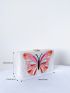 Mini Glitter Butterfly Graphic Box Bag