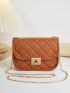 Mini Quilted Detail Flap Chain Square Bag