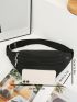 Minimalist Headphone Port Detail Fanny Pack