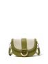 PREMIUM TWO TONE SADDLE DESIGN SHOULDER BAG