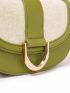 PREMIUM TWO TONE SADDLE DESIGN SHOULDER BAG