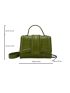 Mini Crocodile Embossed Buckle Design Flap Square Bag