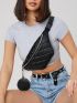 Quilted Fanny Pack With Coin Purse