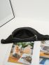 Double Zipper Waist Bag