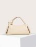 Minimalist Knot Detail Baguette Bag