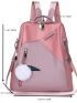 Two Tone Functional Backpack With Bag Charm