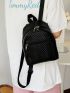 Chevron Embossed Classic Backpack