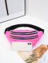 Neon-Pink Holographic Waist Bag