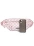 Checkered Pattern Letter Patch Decor Waist Bag