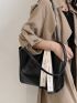 Minimalist Shoulder Tote Bag With Inner Pouch