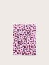 X Duchess Plum Leopard Print Passport Case