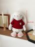 Mini Patch Decor Fluffy Rabbit Design Chain Novelty Bag