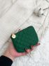 Litchi Embossed Quilted Coin Purse