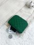 Litchi Embossed Quilted Coin Purse