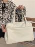 Minimalist Double Handle Shoulder Tote Bag