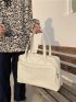 Minimalist Double Handle Shoulder Tote Bag