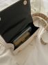 Mini Argyle Quilted Chain Decor Flap Square Bag