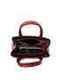 3pcs Crocodile Embossed Top Handle Bag Set