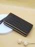 Crocodile Embossed Long Wallet