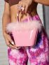 ICON Fluffy Detail Satchel Bag