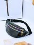 Artificial Patent Leather Waist Bag