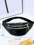 Artificial Patent Leather Waist Bag