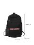 Letter Graphic Functional Backpack