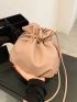 Mini Drawstring Design Bucket Bag