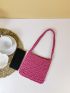 Mini Neon Pink Crochet Bag