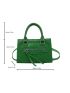 Mini Crocodile Embossed Square Bag