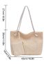 Minimalist Straw Bag With Coin Purse