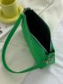 Neon Green Square Bag With Coin Purse