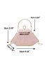 Glitter Decor Kiss Lock Chain Novelty Bag