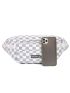 Checkered Pattern Letter Patch Decor Waist Bag