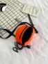 Neon Orange Minimalist Waist Bag