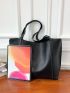 Minimalist Shoulder Tote Bag With Inner Pouch